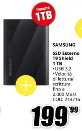 Samsung SSD Esterno T9 Shield