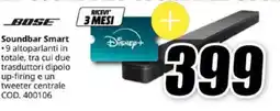 MediaWorld Bose Soundbar Smart offerta