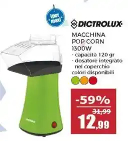 Happy Casa Macchina popcorn Dictrolux offerta