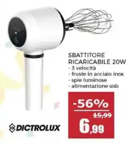 Happy Casa Sbattitore ricaricabile Dictrolux offerta