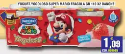Immenso Cash Yogurt Yogoloso Super Mario Fragola Danone offerta