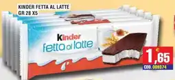 Immenso Cash Kinder fetta al latte offerta
