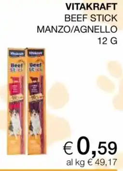 In Coop Vitakraft Beef Stick Manzo/Agnello offerta