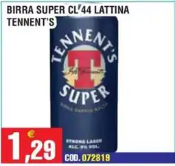 Immenso Cash Birra super Tennent's offerta