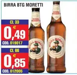Immenso Cash Birra BTG Moretti offerta