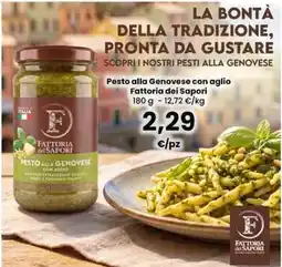 Interspar Pesto alla Genovese con aglio Fattoria dei Sapori offerta