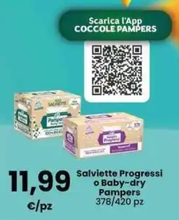 Interspar Salviette Progressi o Baby-dry Pampers offerta