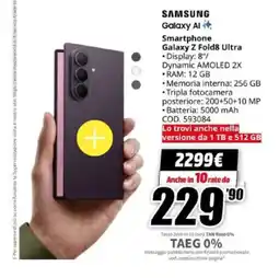MediaWorld Samsung Galaxy Z Fold8 Ultra offerta