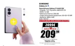 MediaWorld Samsung Galaxy Z Fold8 256 offerta
