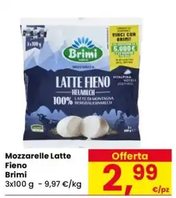 Despar Mozzarelle Latte Fieno Brimi offerta