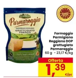 Despar Parmareggio Parmigiano Reggiano grattugiato offerta