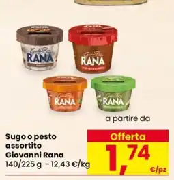 Despar Sugo o pesto assortito Giovanni Rana offerta