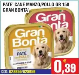 Immenso Cash Pate' cane manzo/pollo Gran Bontà offerta