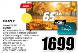 MediaWorld Sony Smart TV 65" offerta