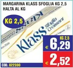 Immenso Cash Margarina klass sfoglia offerta