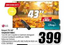MediaWorld LG Smart TV 43" offerta