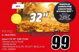 MediaWorld Smart TV 32" PEAQ offerta