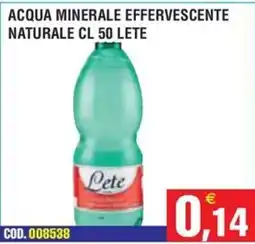 Immenso Cash Acqua minerale effervescente naturale Lete offerta