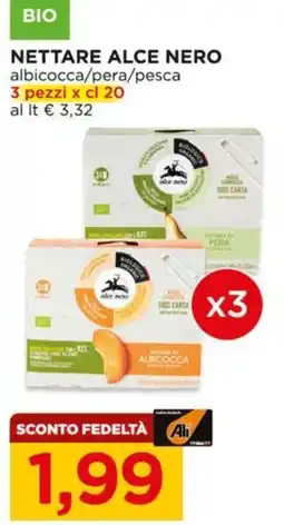 Alì Supermercati Nettare Alce Nero offerta