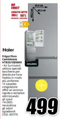 MediaWorld Haier Frigorifero Combinato HTR3518ENMX offerta