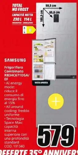 MediaWorld Samsung Frigorifero Combinato offerta