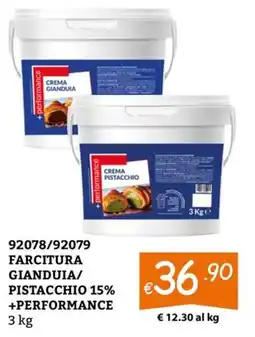 Zona Farcitura gianduia/pistacchio 15% +performance offerta