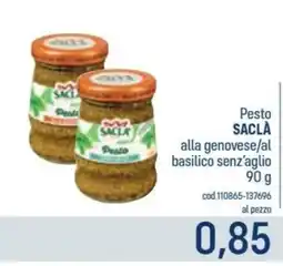 Talento Professional Store Pesto Saclà alla genovese/al basilico senz'aglio offerta