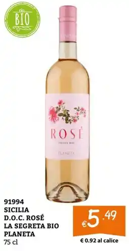 Zona Rosé La Segreta Bio Planeta offerta