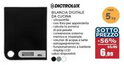 Happy Casa Dictrolux bilancia digitale da cucina offerta