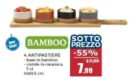 Happy Casa Bamboo antipastiere offerta