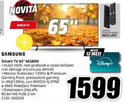 MediaWorld Samsung Smart TV 65" 65S85H offerta