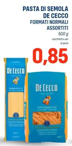 Talento Professional Store Pasta di semola De Cecco offerta