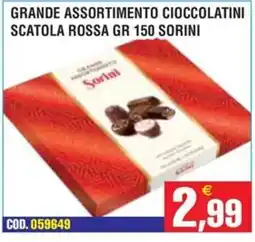 Immenso Cash Grande assortimento cioccolatini Sorini offerta