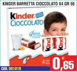 Immenso Cash Kinder Cioccolato offerta