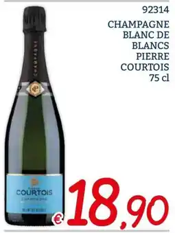 Zona Champagne blanc de blancs Pierre Courtois offerta