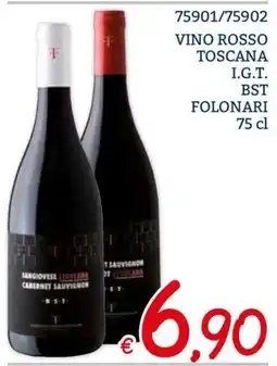 Zona Vino rosso toscana I.G.T. BST Folonari offerta