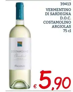 Zona Vermentino di Sardegna D.O.C. Costamolino Argiolas offerta
