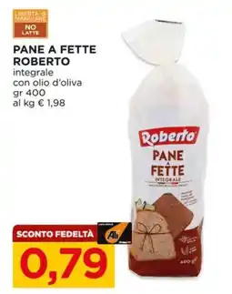 Alì Supermercati Pane a fette Roberto integrale offerta