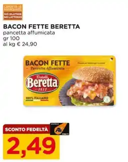 Alì Supermercati Bacon fette Beretta offerta