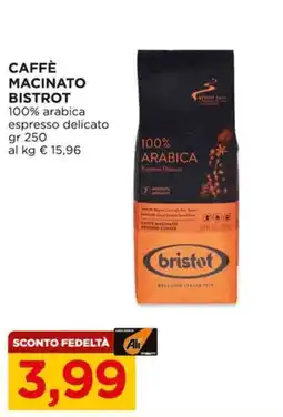 Alì Supermercati Caffè macinato Bristot offerta