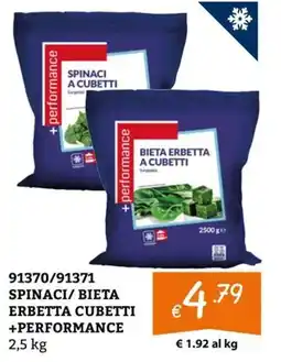 Zona Spinaci/ Bieta Erbetta Cubetti +Performance offerta