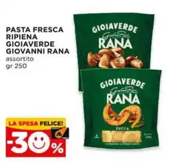 Alì Supermercati Pasta fresca ripiena assortito GioiaVerde Giovanni Rana offerta