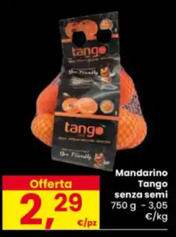 Eurospar Mandarino Tango senza semi offerta