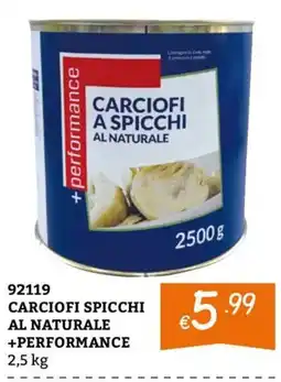 Zona Carciofi spicchi al naturale +performance offerta