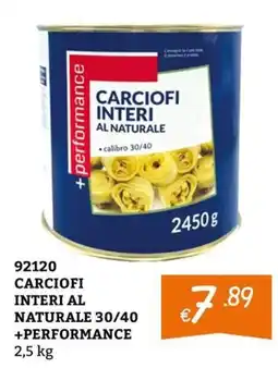 Zona Carciofi interi al naturale +performance offerta