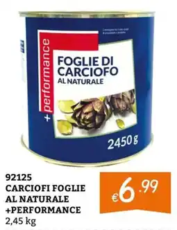 Zona Foglie di carciofo al naturale +performance offerta