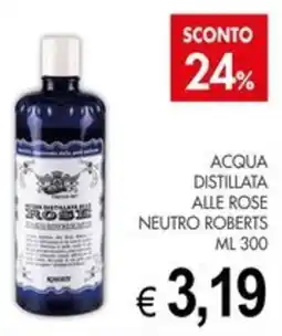 PrestoFresco Acqua distillata alle rose Neutro Roberts offerta
