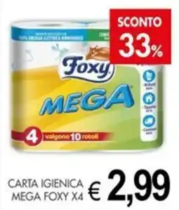 PrestoFresco Carta igienica Mega Foxy offerta