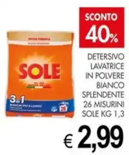 PrestoFresco Detersivo lavatrice in polvere bianco splendente offerta