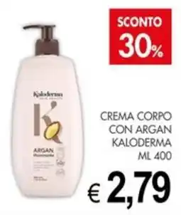 PrestoFresco Crema corpo con argan Kaloderma offerta